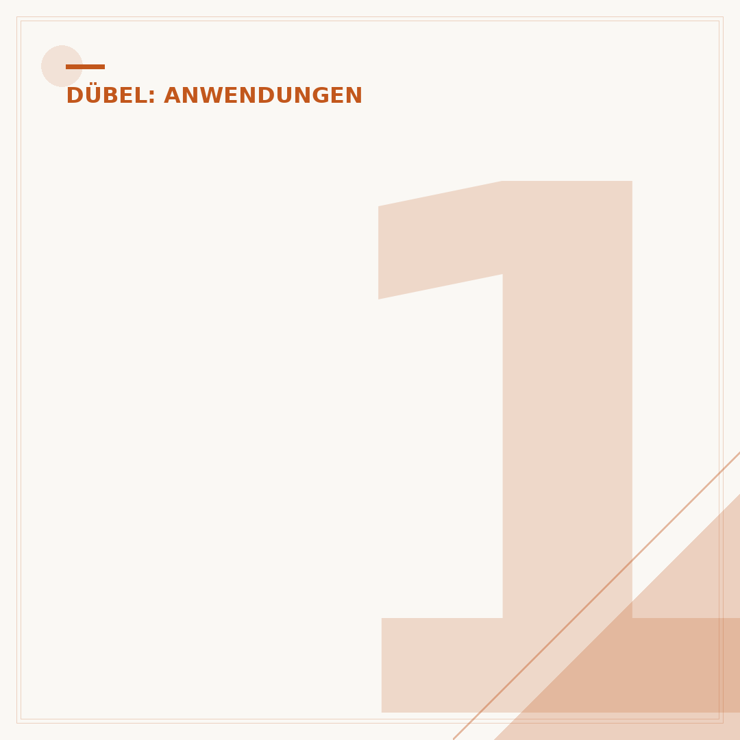 10-mm-Dübel: Welcher Bohrer?