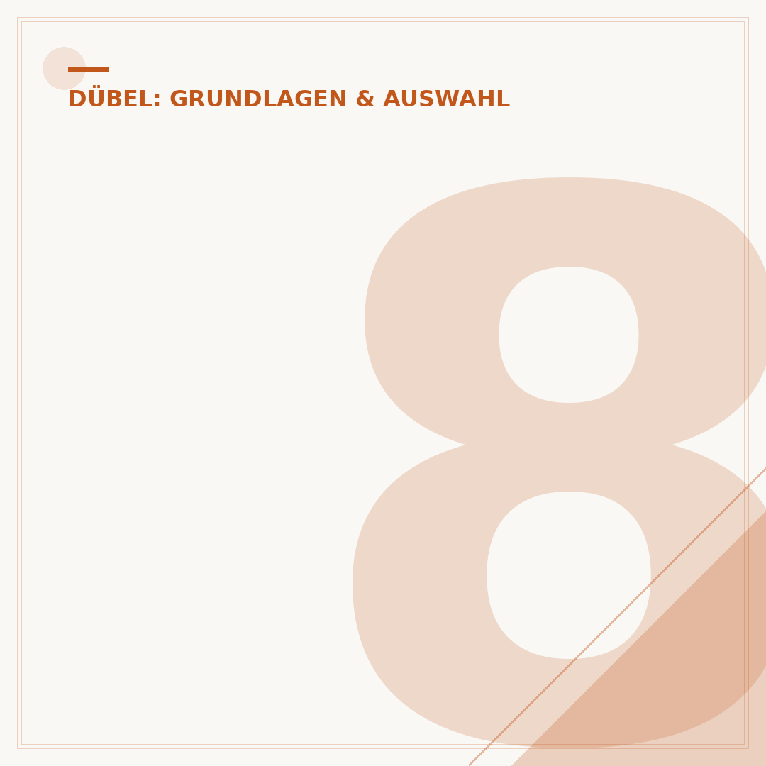 8 Dübel