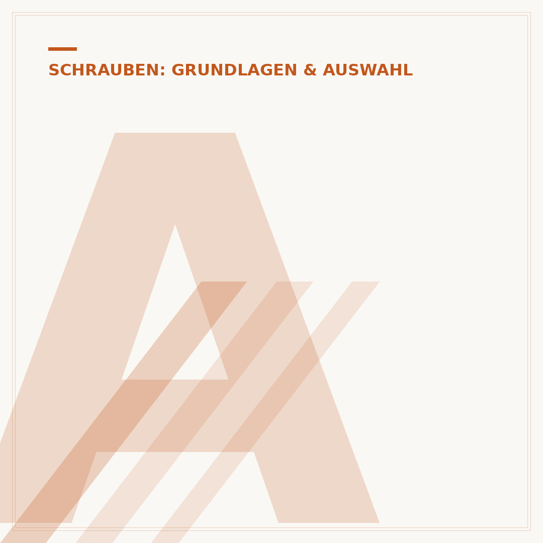 A2 Schrauben: Materialkunde und Anwendungsbereiche