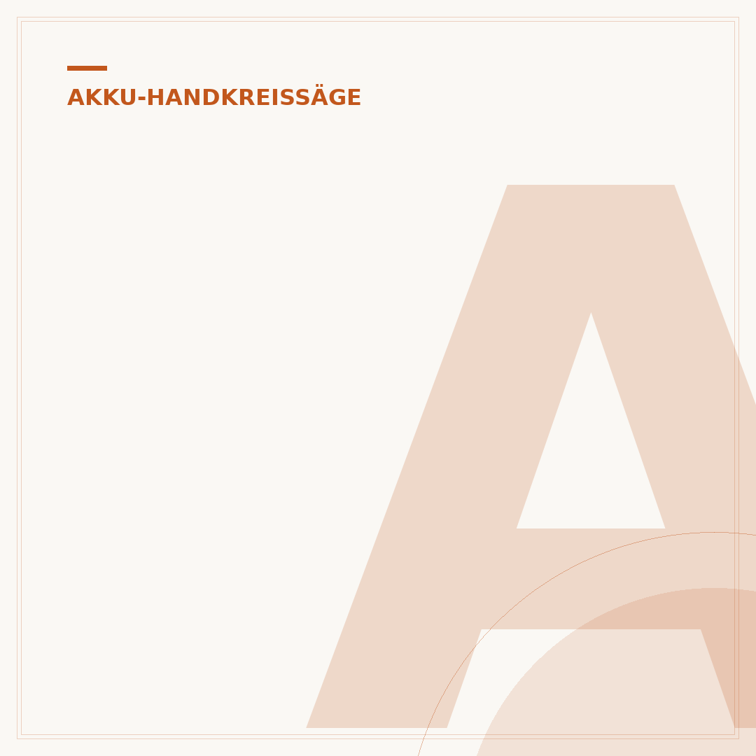 Akku-Handkreissäge mit Führungsschiene