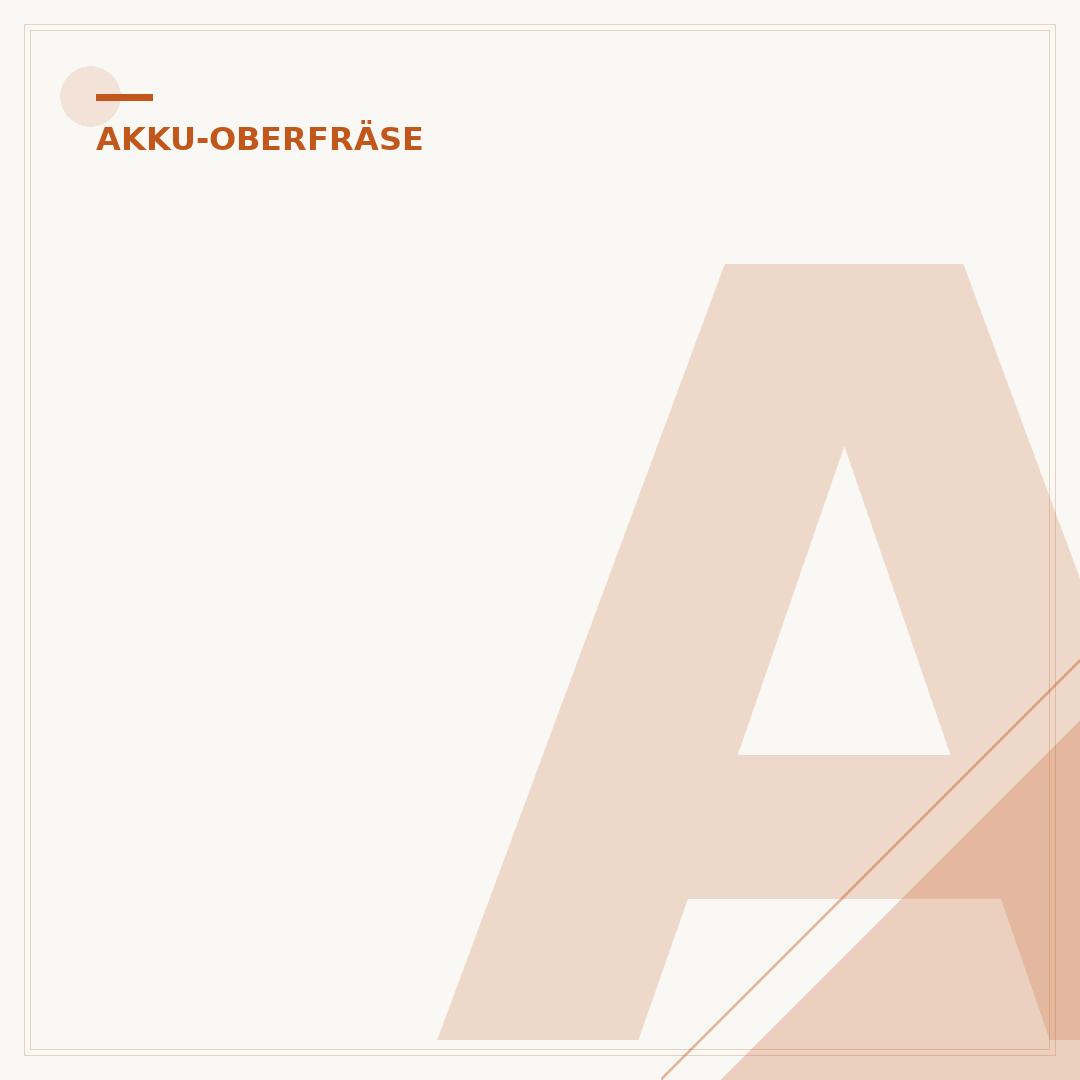Akku-Oberfräse