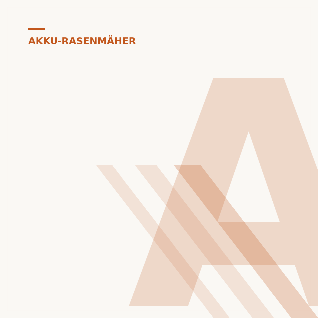 Akku-Rasenmäher mit Antrieb