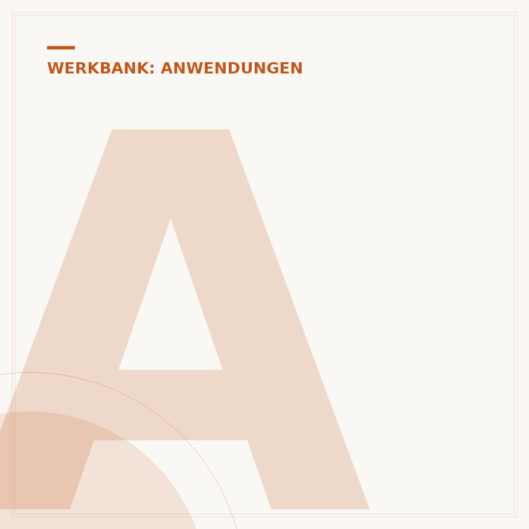 Arbeitsplatte für die Werkbank