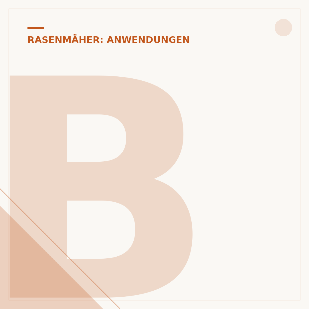 Bautenzug des Rasenmähers