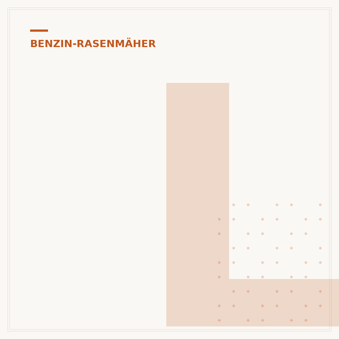 Luftfilter des Benzin-Rasenmähers verschmutzt
