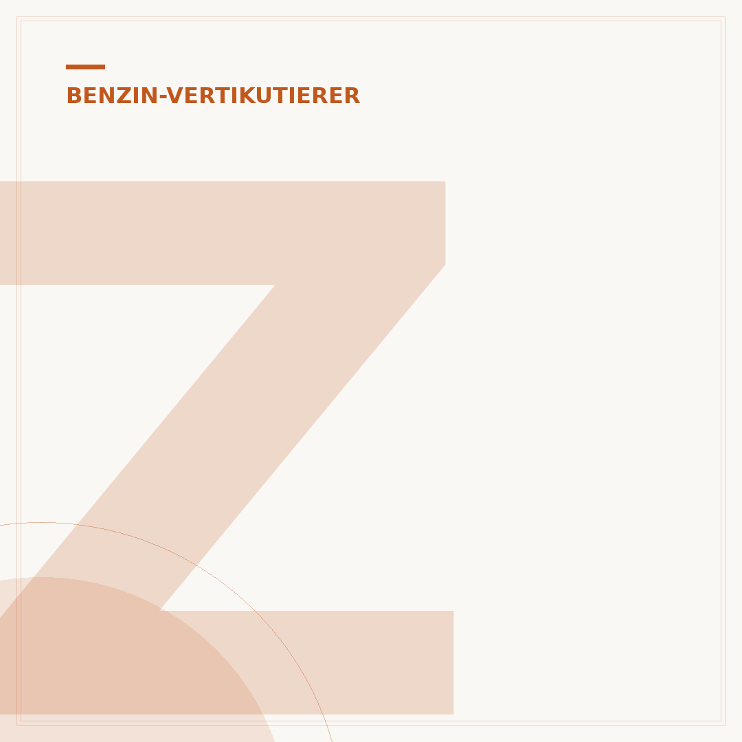 Zündkerze des Benzin-Vertikutierers prüfen