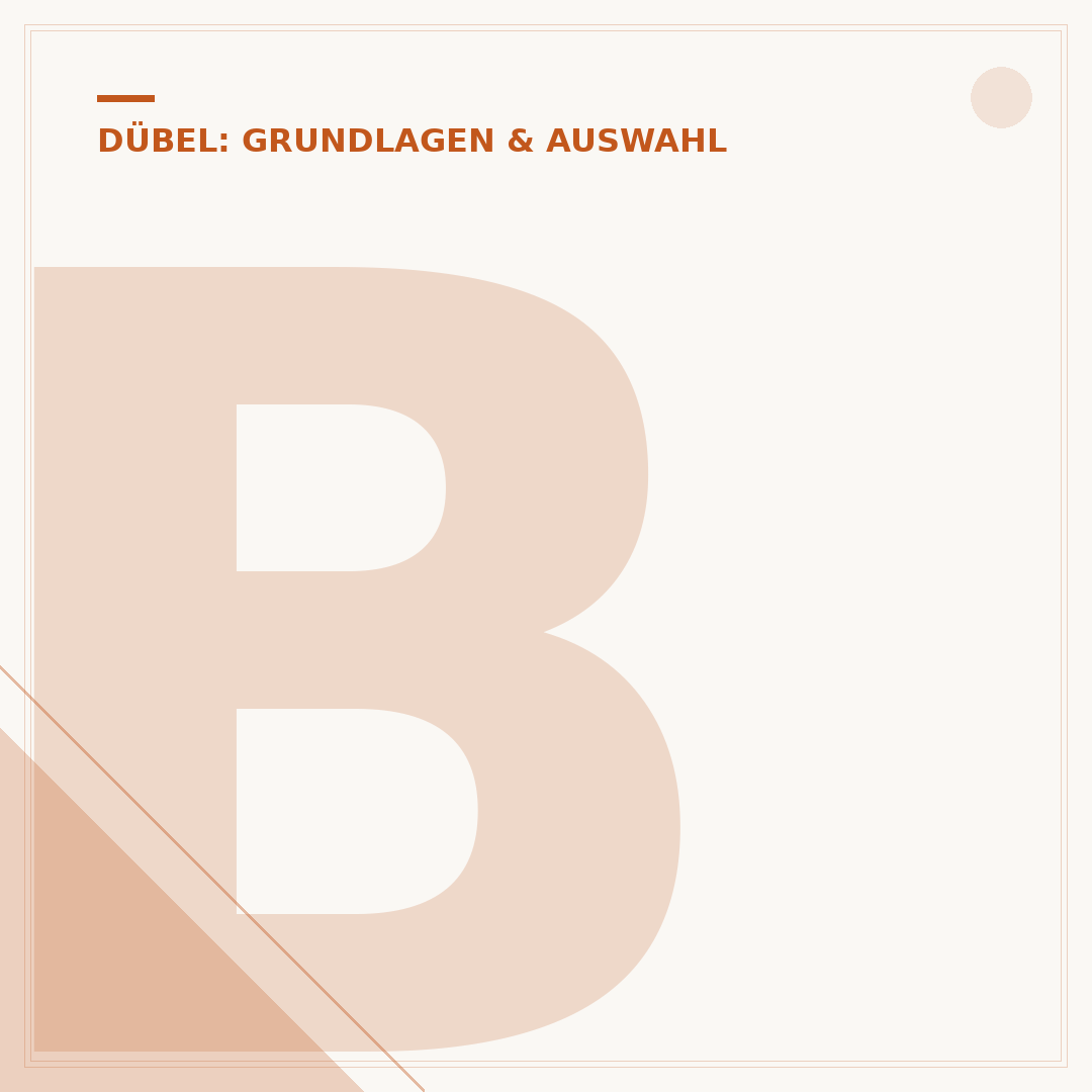 Betonschrauben mit Dübel: Auswahl und Anwendung
