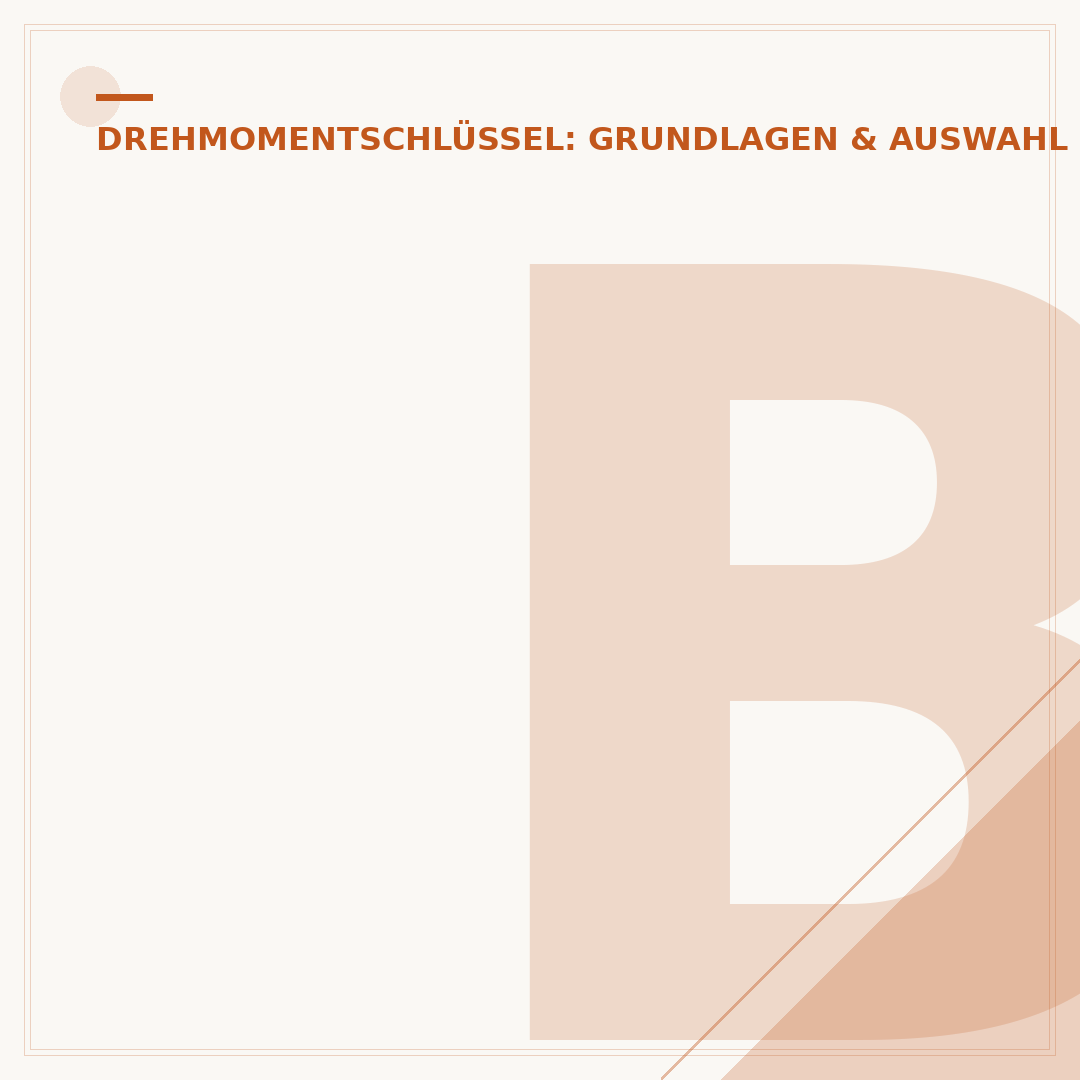 BGS Drehmomentschlüssel: Präzision für Schraubverbindungen