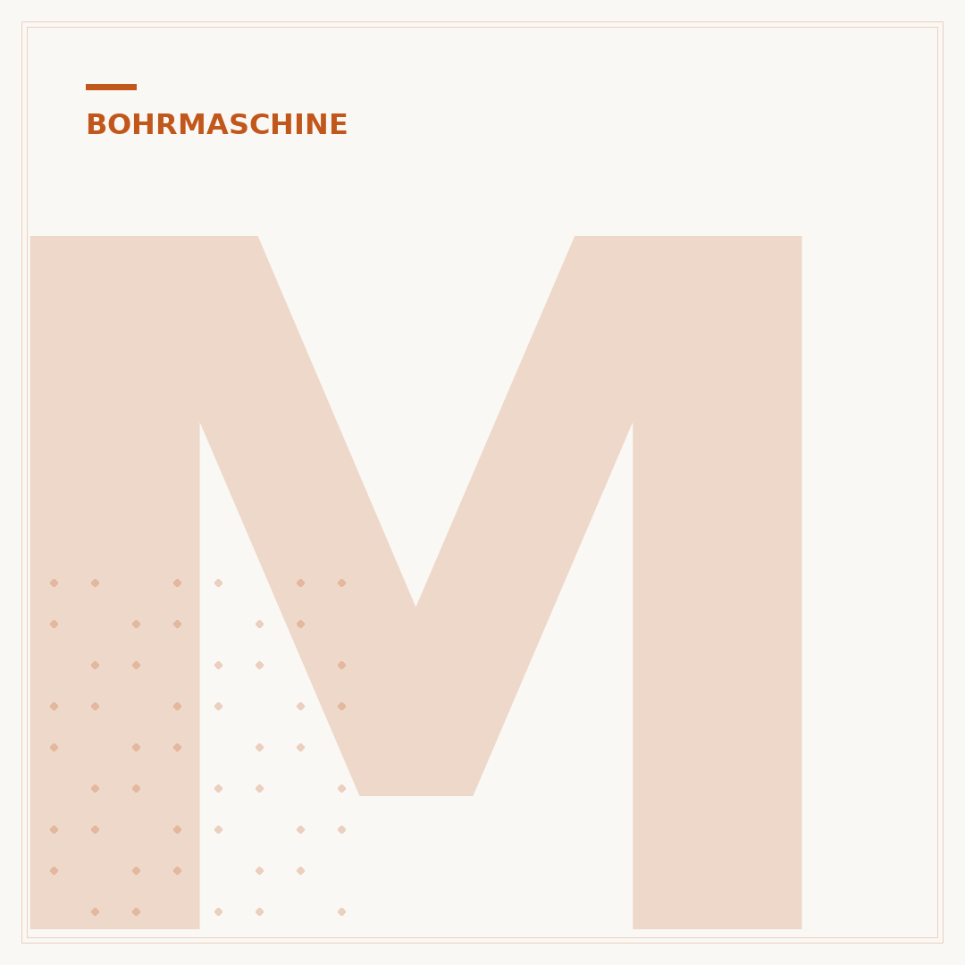 Meißel für die Bohrmaschine