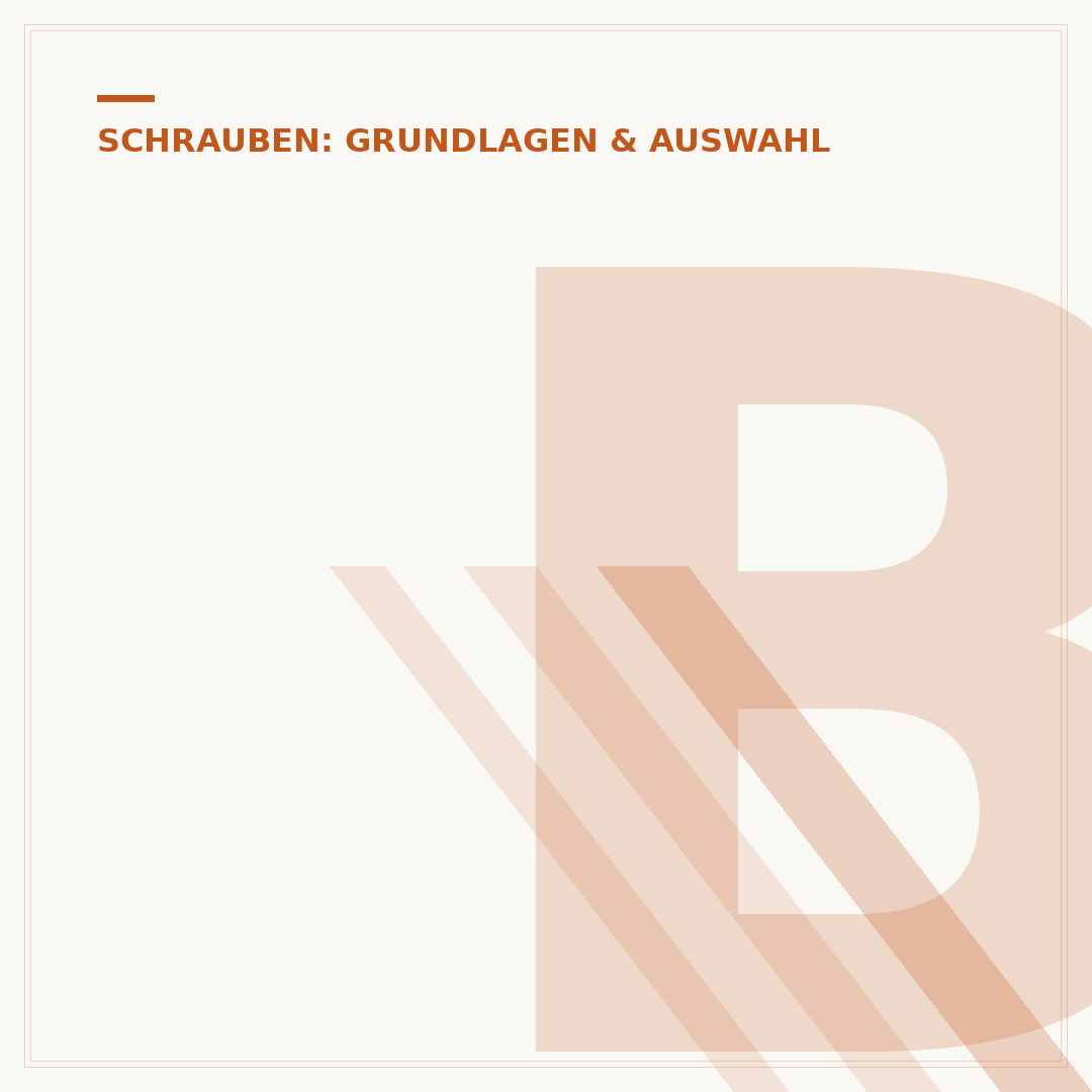 Bronze-Schrauben
