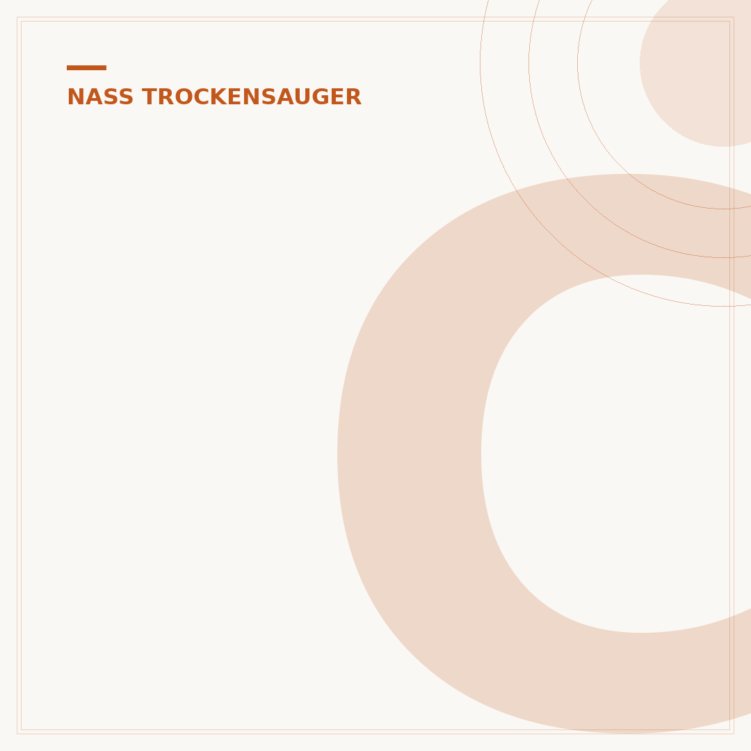 Cleanwise Nass Trockensauger: Funktionen & Einsatzgebiete