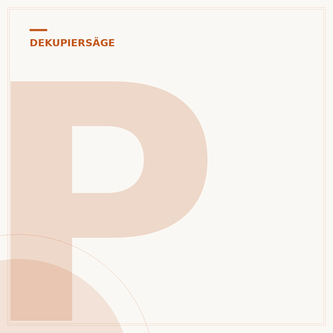 Profi-Dekupiersäge