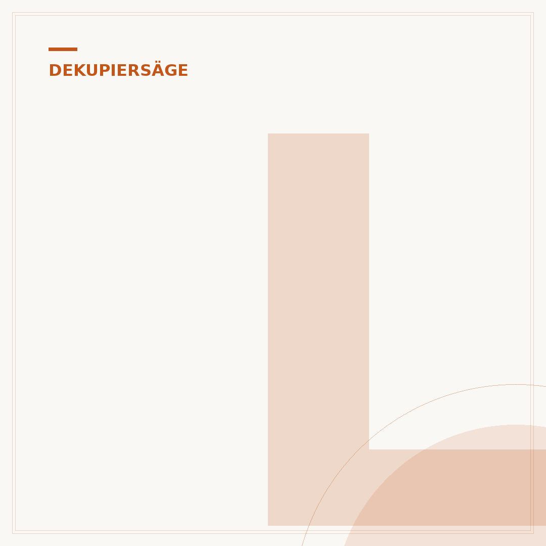 Laubsägeblatt in Dekupiersäge einspannen
