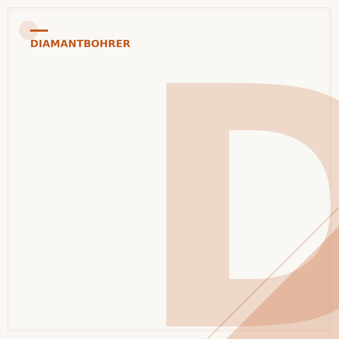 Diamantbohrer: Präzision für harte Materialien