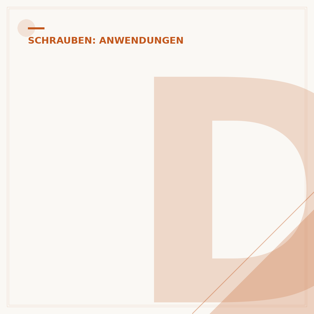 Diebstahlsicherung für Schrauben