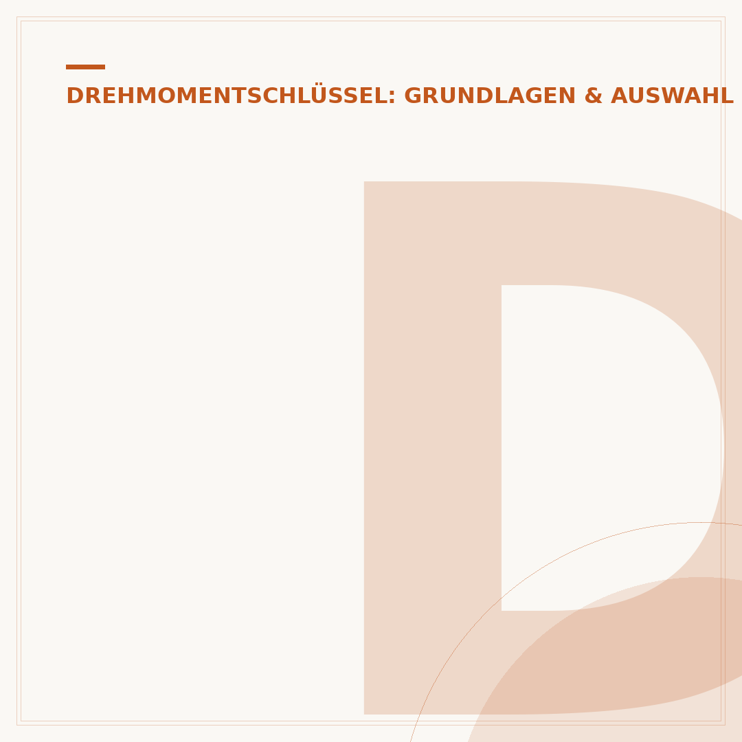 Drehmomentschlüssel im Baumarkt: Auswahl & Anwendung