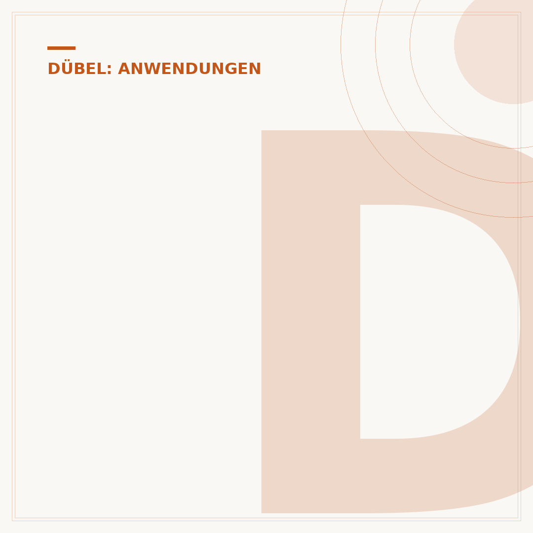 Dübel für Hohlwände