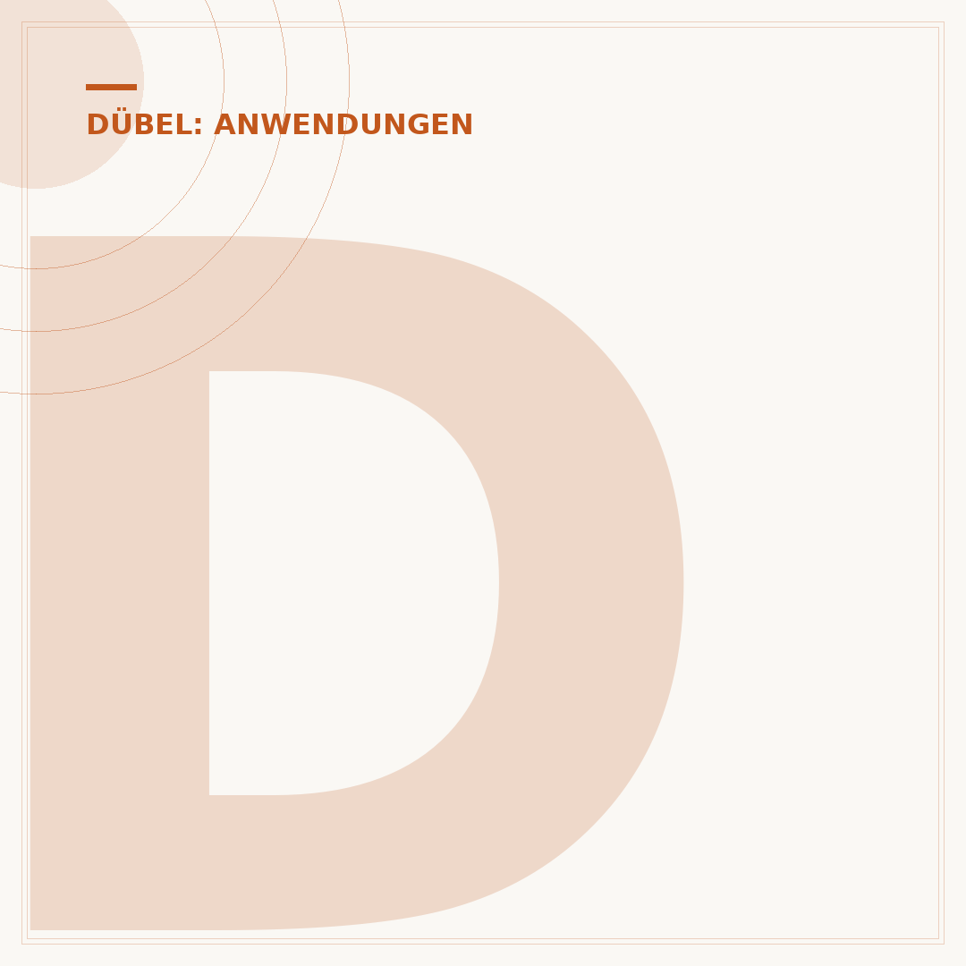 Dübel für die Decke