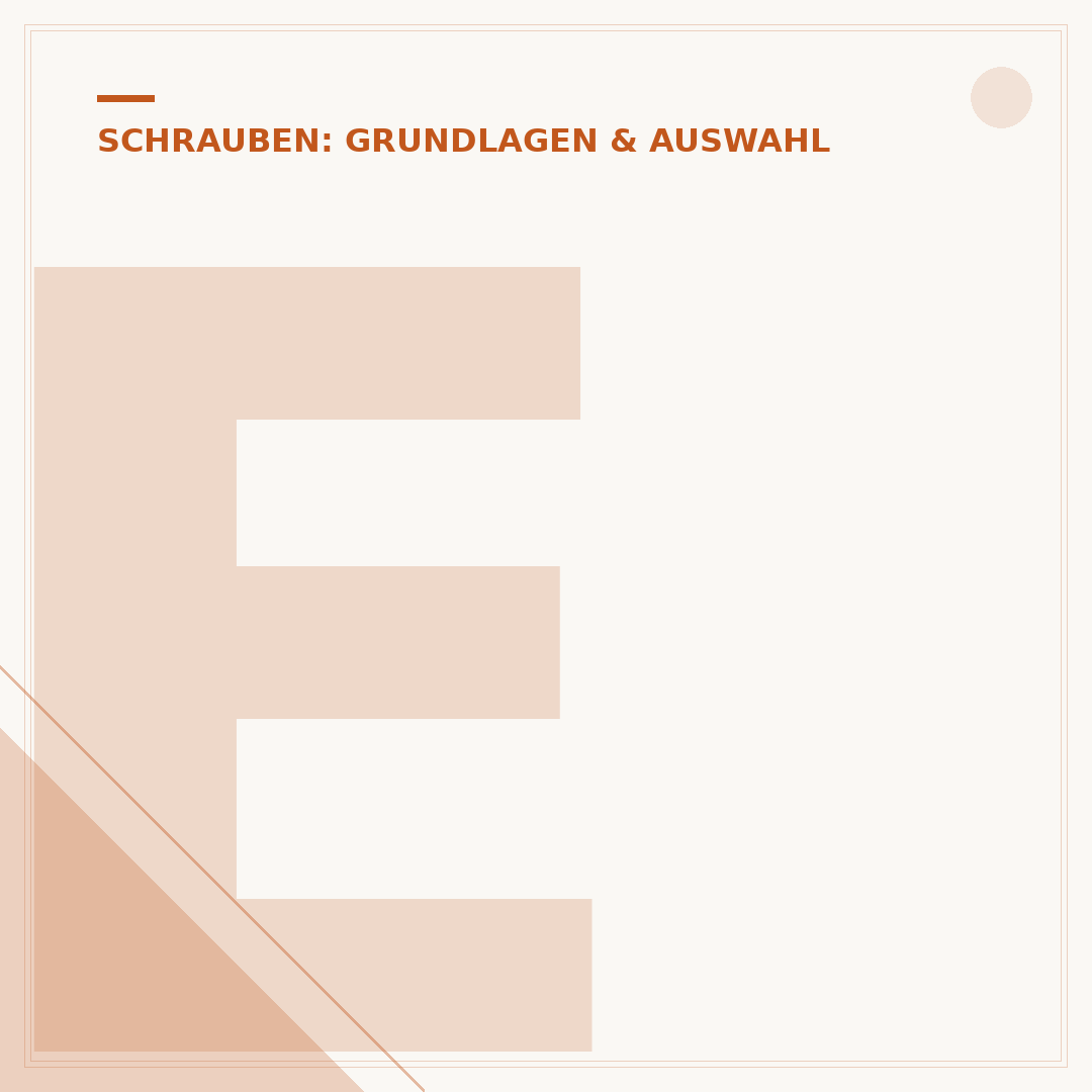 Edelstahl-Schrauben