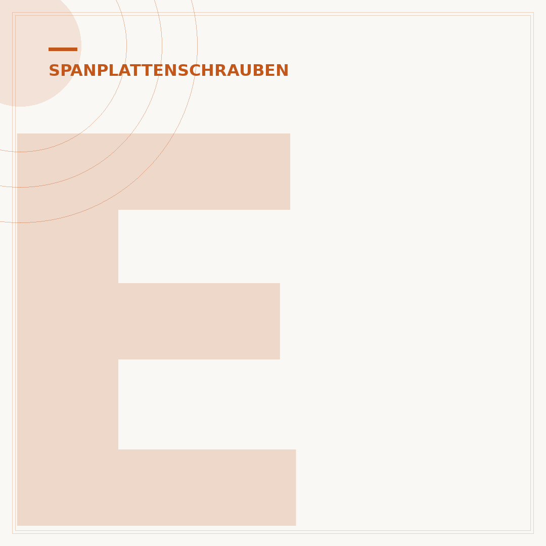 Edelstahl-Spanplattenschrauben
