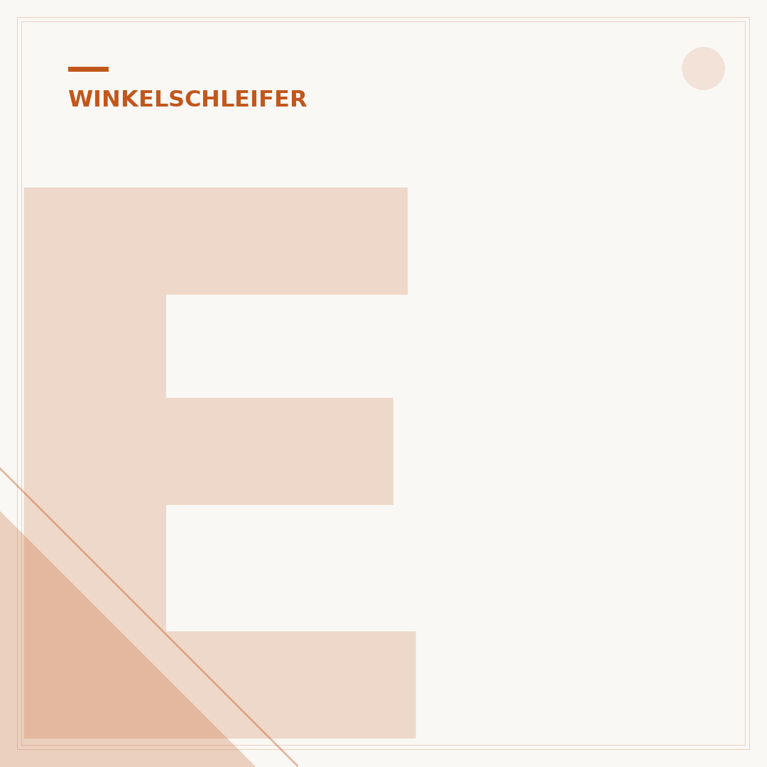 Einhand-Winkelschleifer
