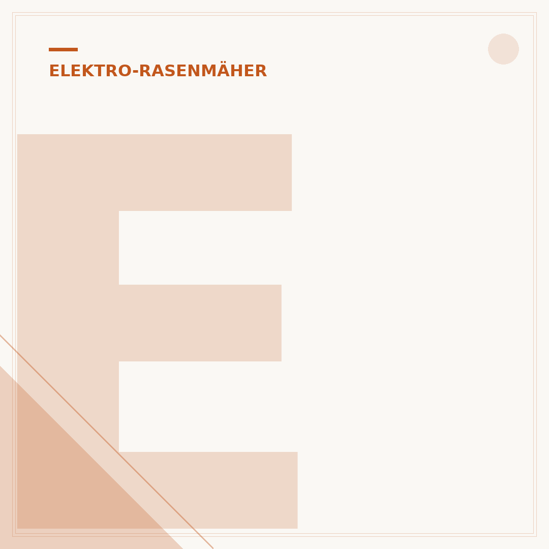 Elektro-Rasenmäher mit Kabel
