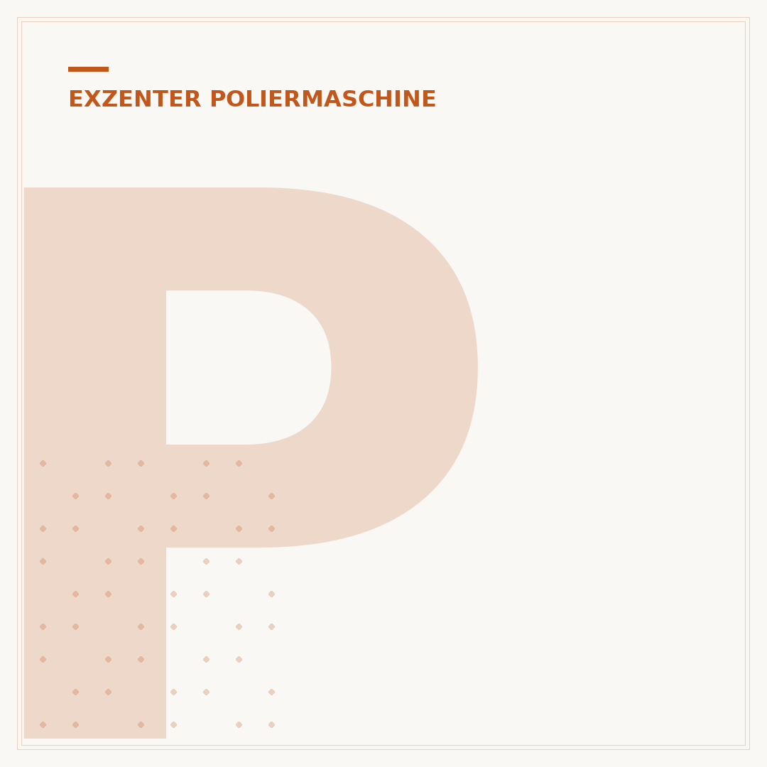 Polierteller der Exzenter-Poliermaschine eiert