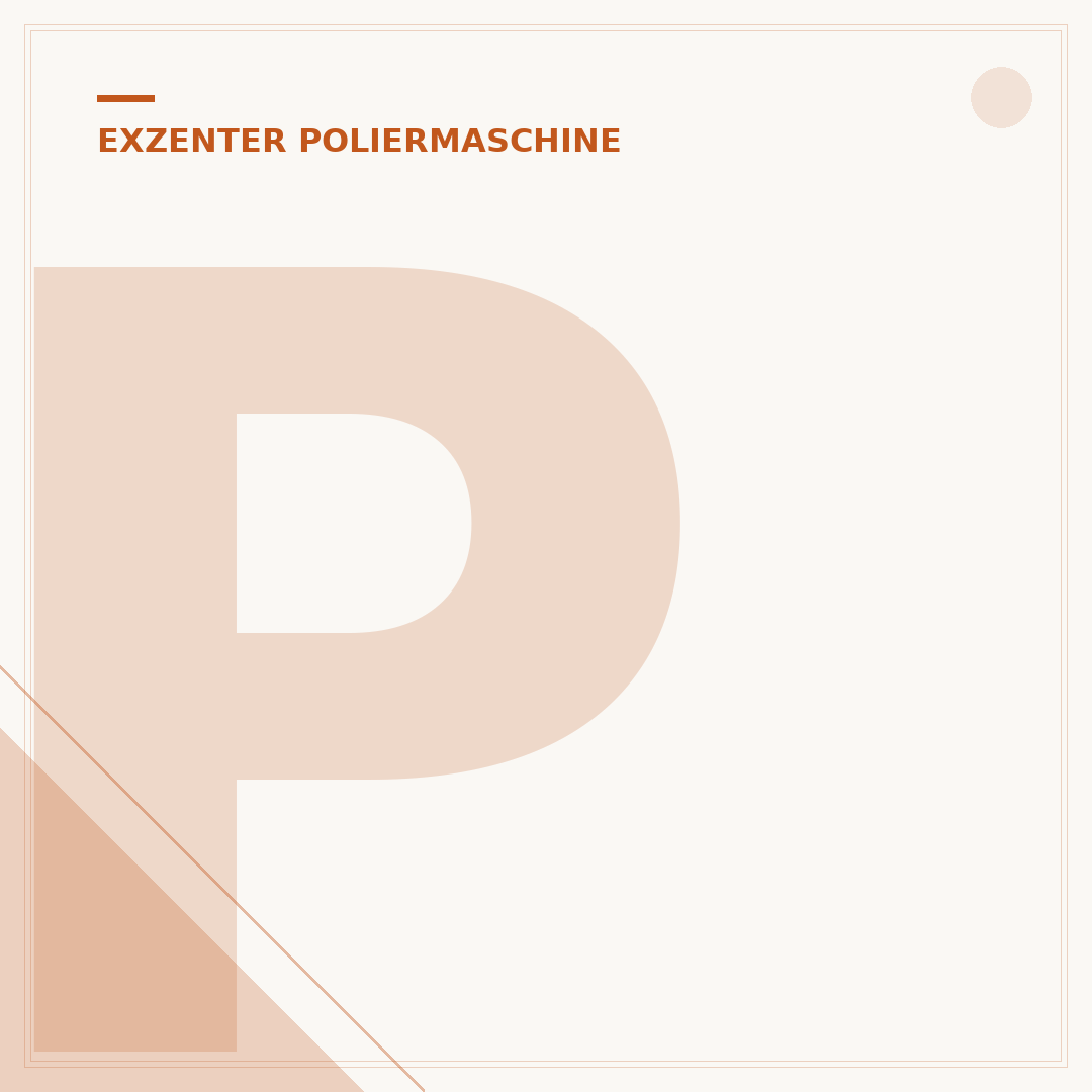 Polierteller der Exzenter-Poliermaschine wechseln