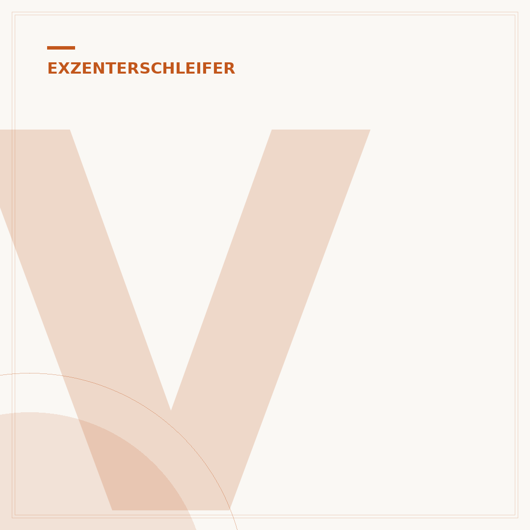 Verschlissener Schleifteller des Exzenterschleifers