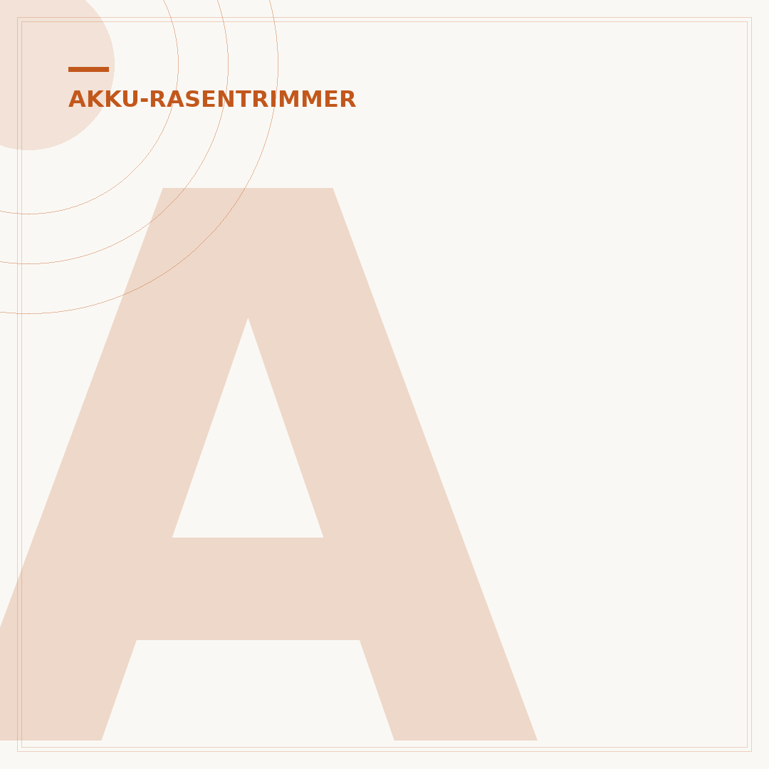 Akku-Rasentrimmer mit Faden