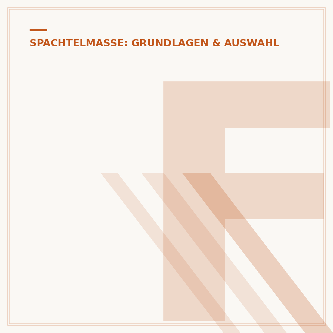 Fertig Spachtelmasse für Wände: Anwendung & Auswahl