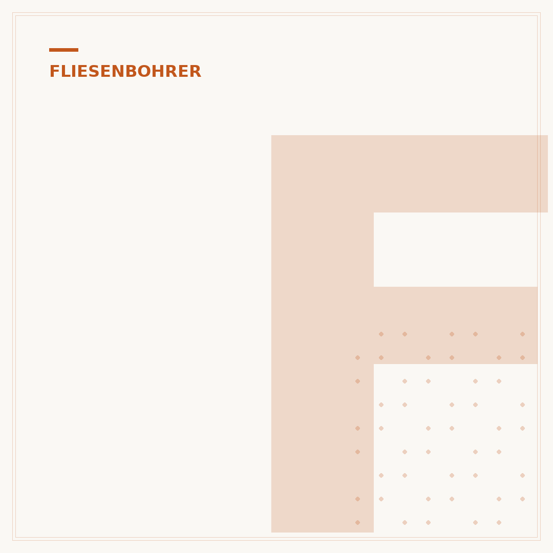 Fliesenbohrer-Set
