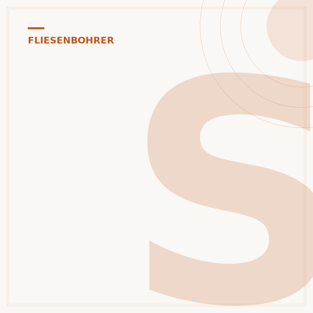 Spitze des Fliesenbohrers schärfen