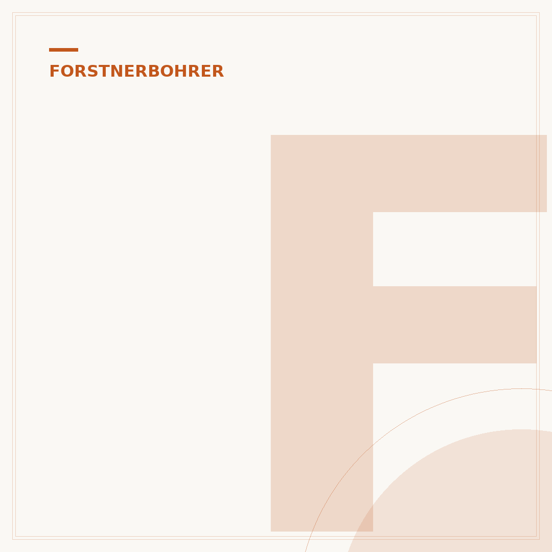 Forstnerbohrer schärfen: Präzision für saubere Holzbohrungen