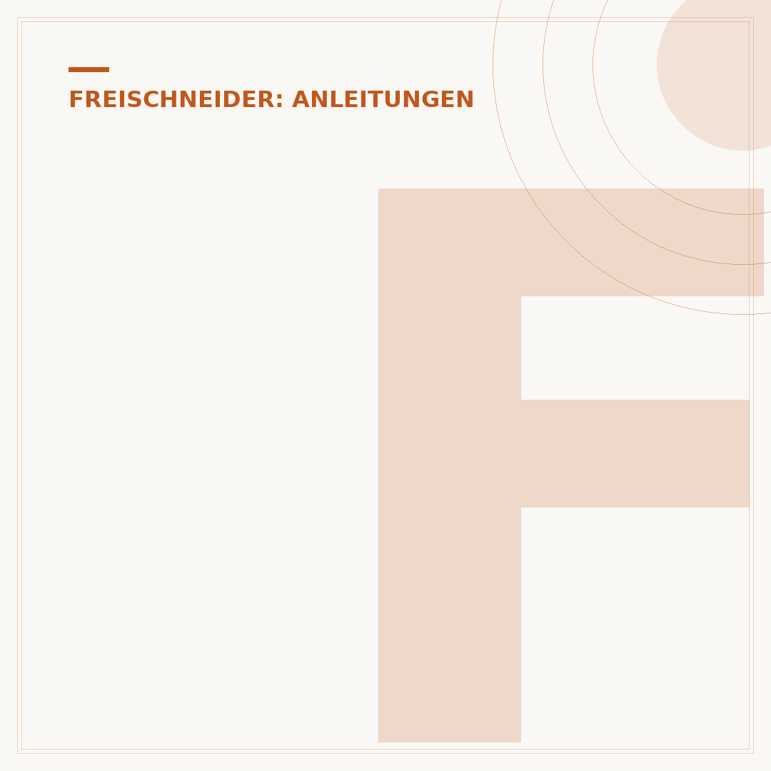 Freischneider-Messer richtig montieren