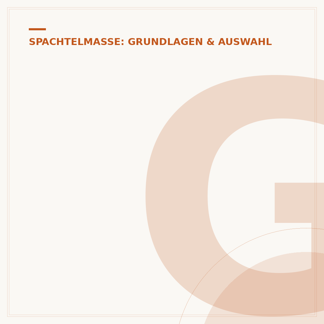 Gipsspachtel: Mischwasser und Wasser nachgeben