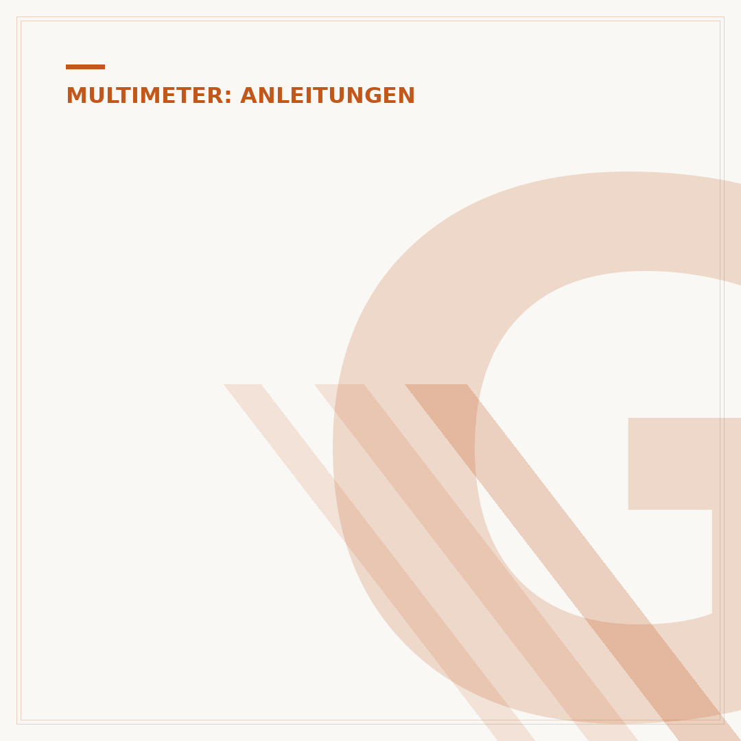 Gleichstrom messen: So nutzt du dein Multimeter