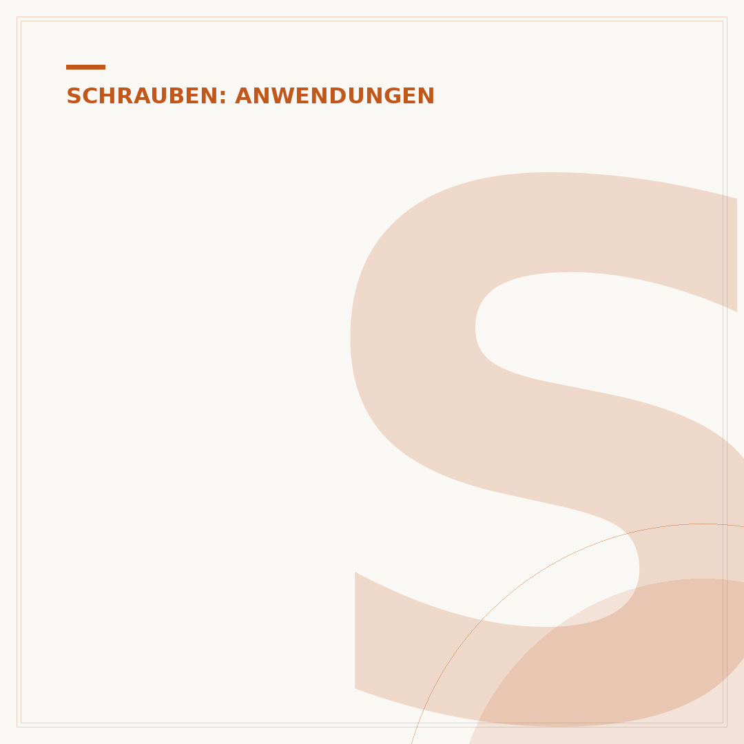 Schrauben mit Gummidichtung