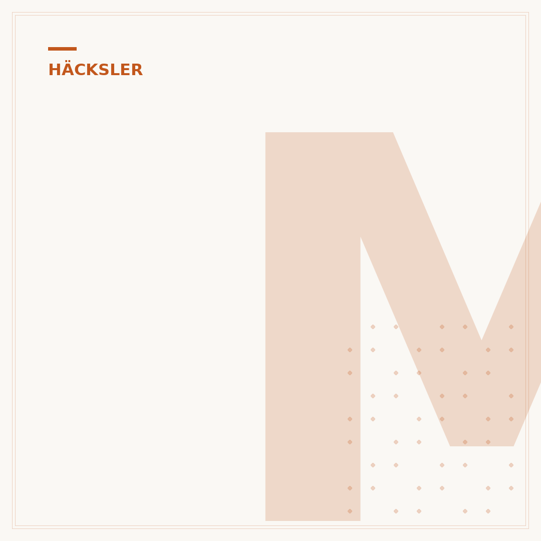 Messer des Häckslers blockiert