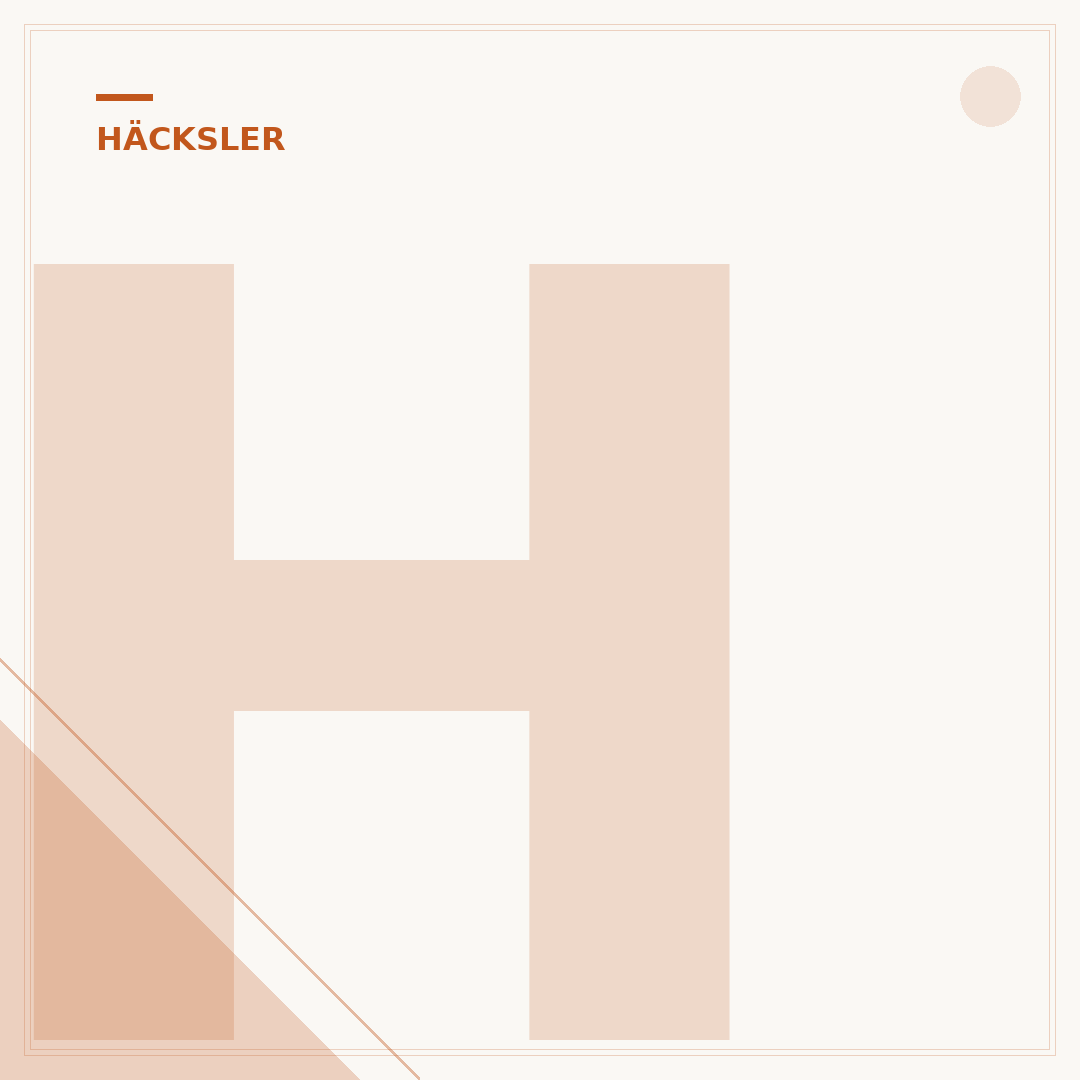Häcksler Walze: Funktion und Typen