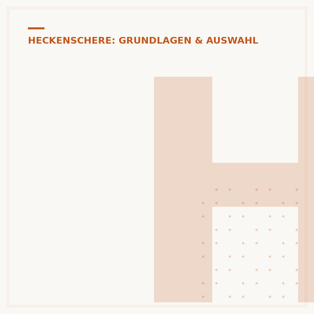 Halterung für Heckenschere