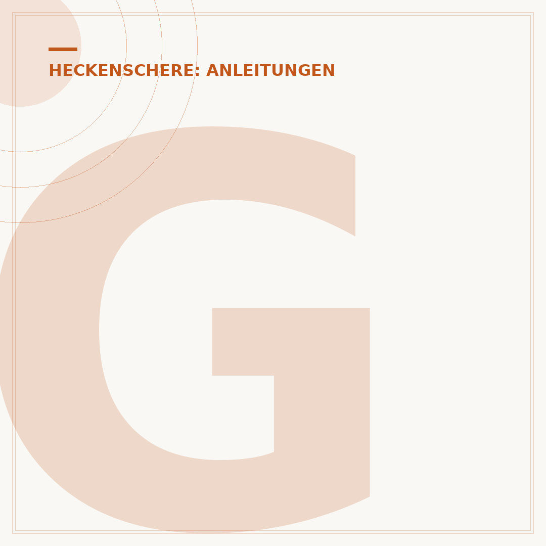 Getriebe der Heckenschere fetten
