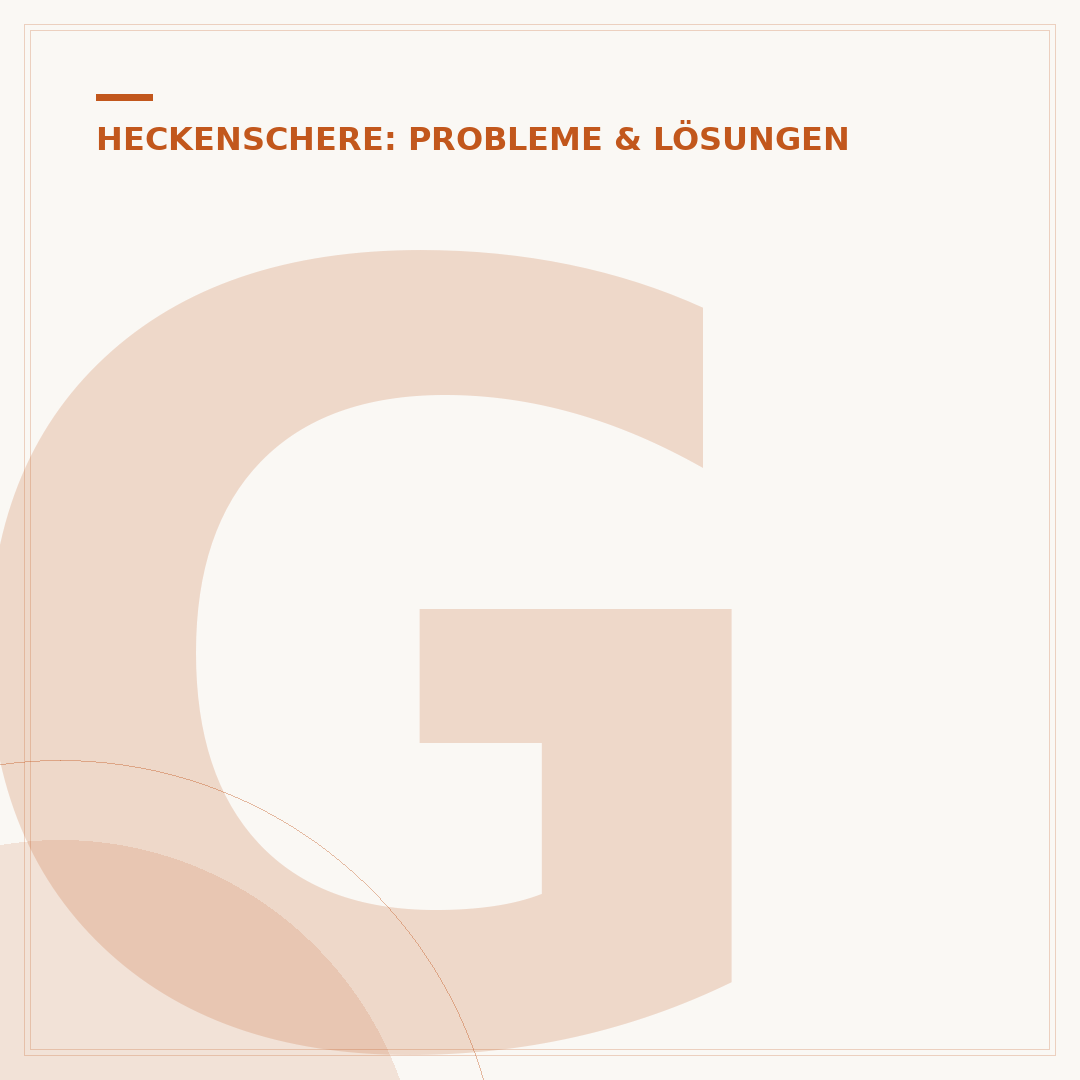 Getriebe der Heckenschere macht Geräusche