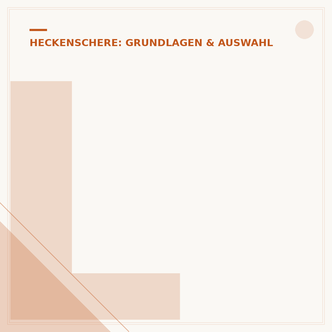 Leichte Heckenschere