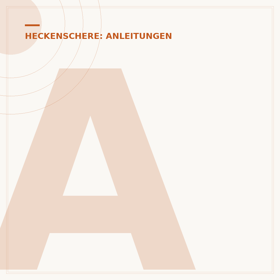 Abstand der Heckenschere Messer einstellen