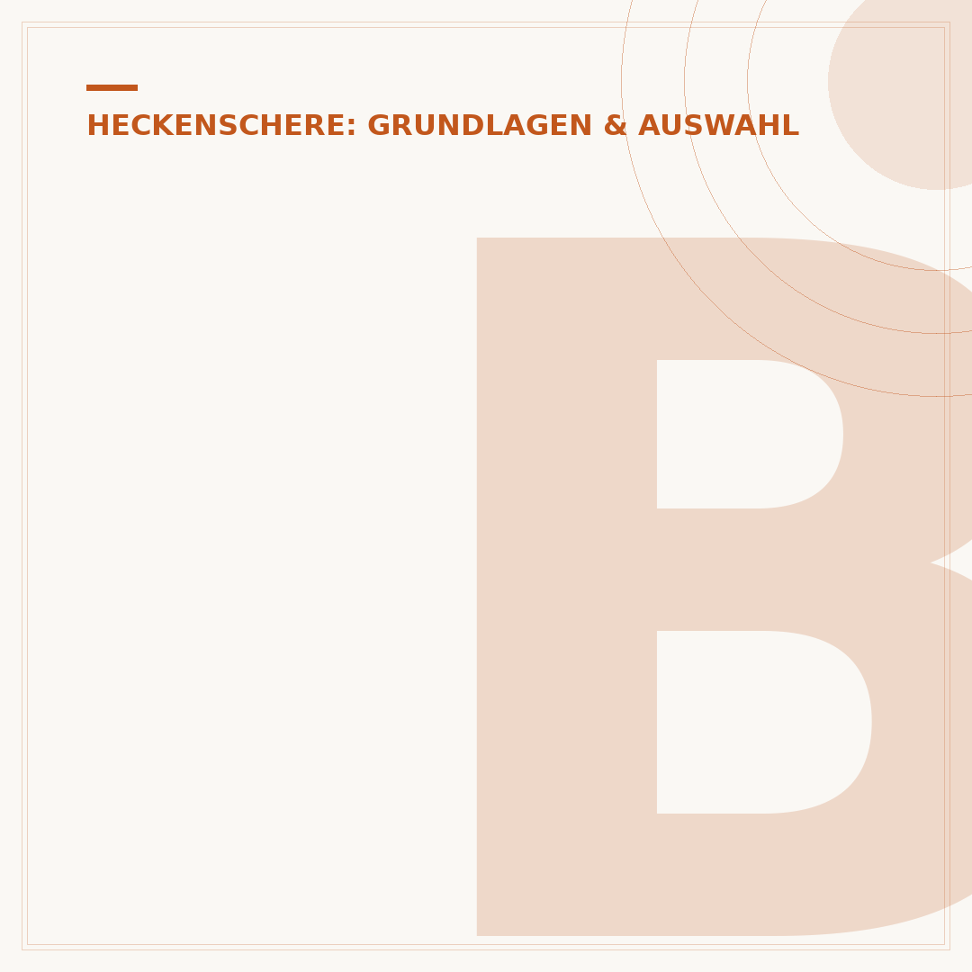 Beschädigte Messer der Heckenschere
