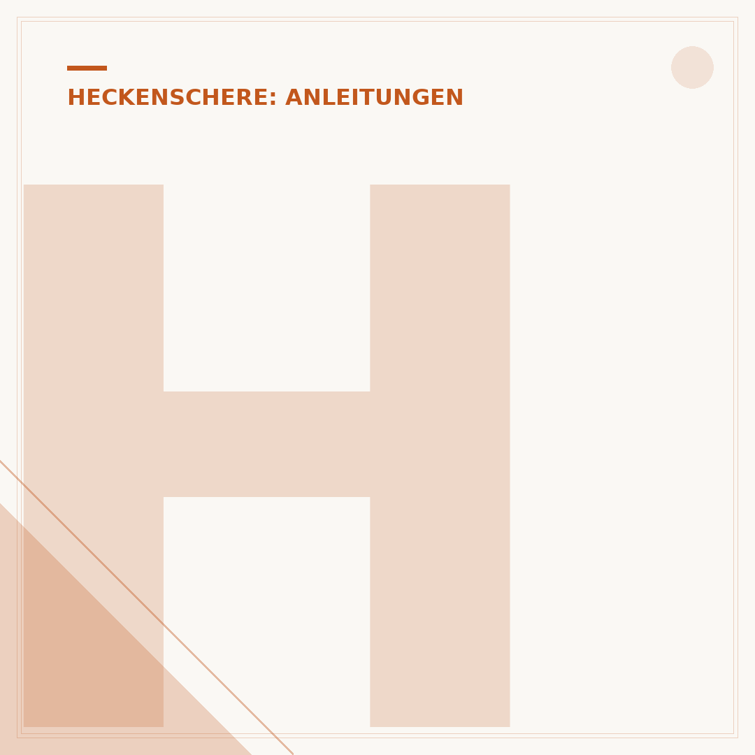 Heckenschere bei Regen benutzen: Risiken & sichere Anwendung