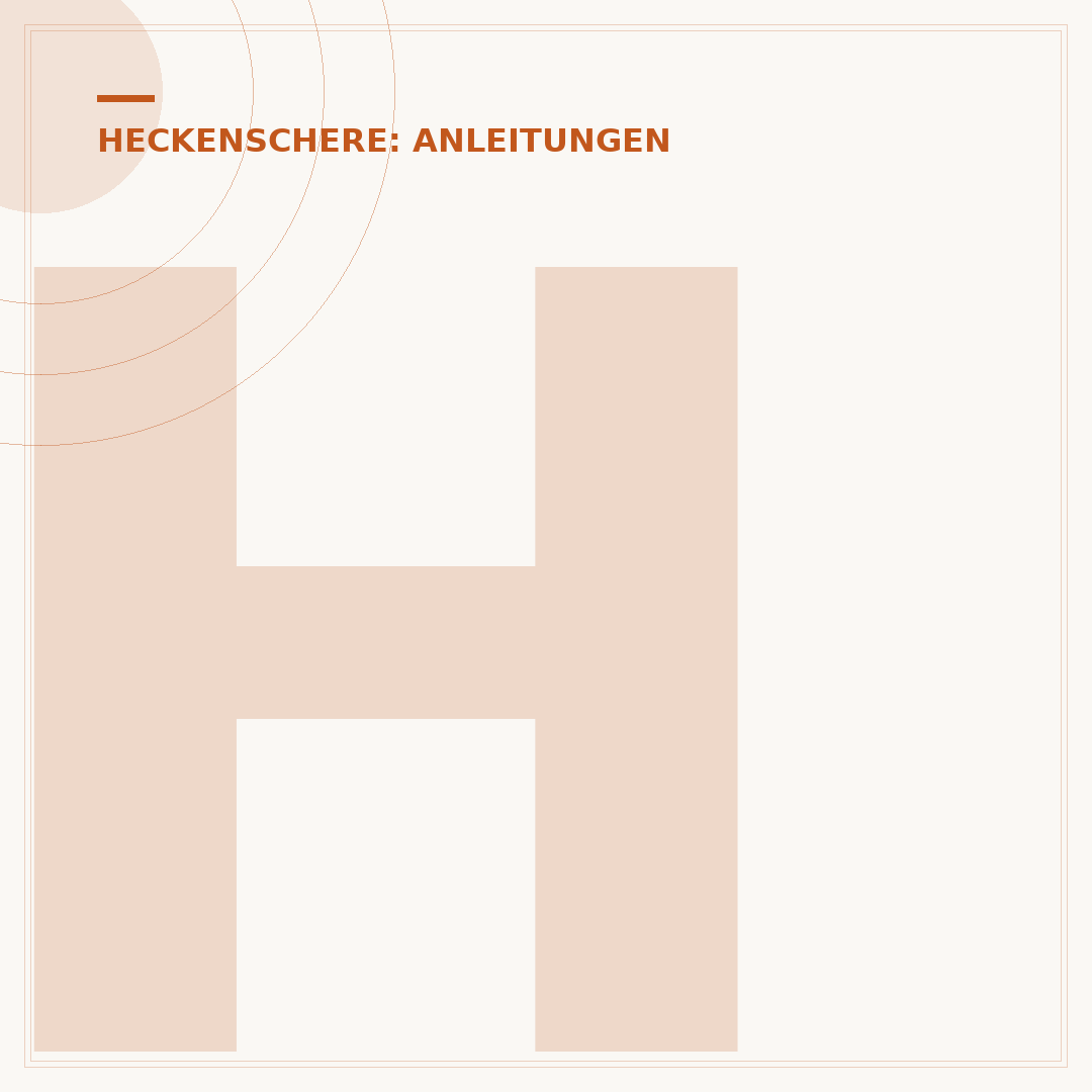Heckenschere säubern: Werkzeugpflege für langlebige Schnitte