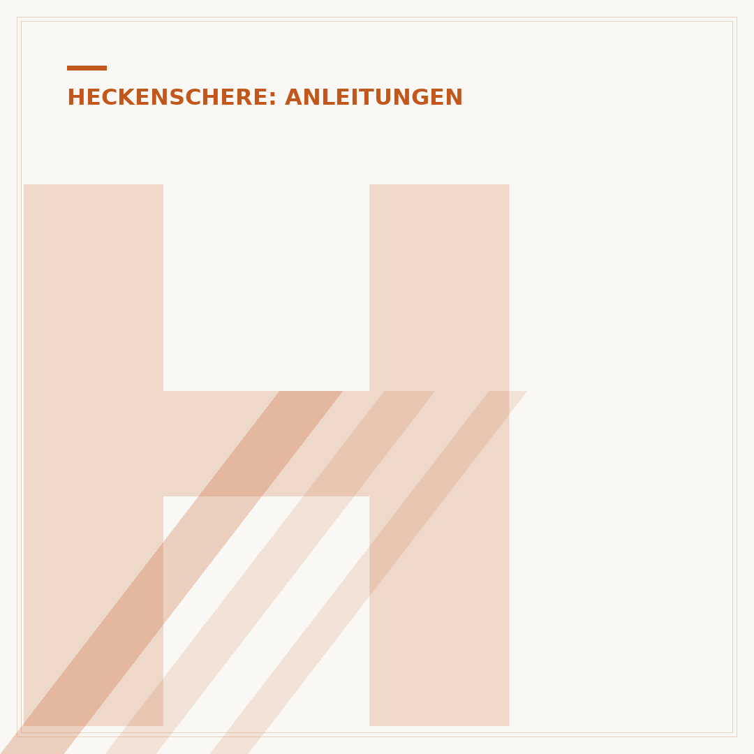 Heckenschere selber schärfen