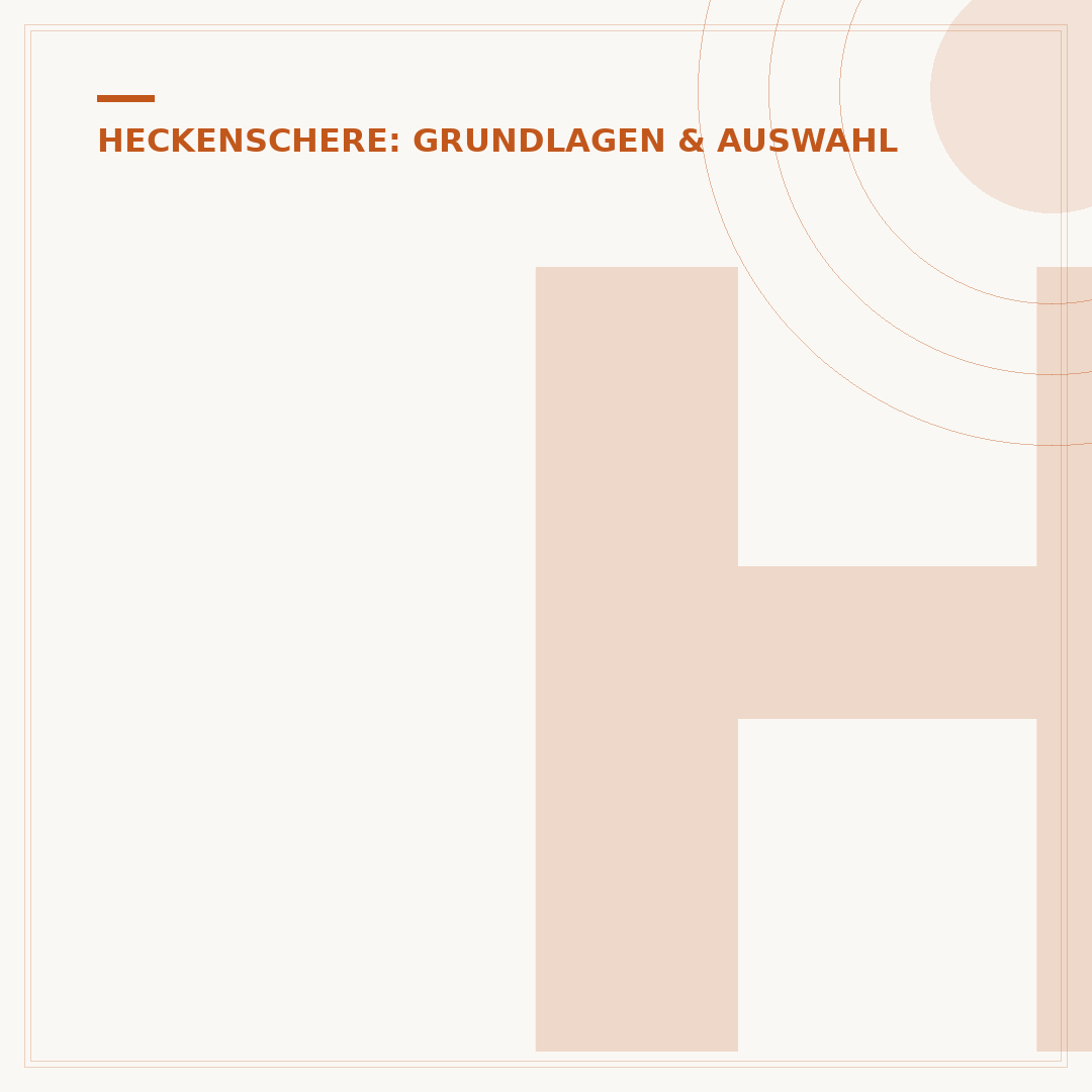Heckenschere am Zaun: Schutzabstand & richtige Anwendung